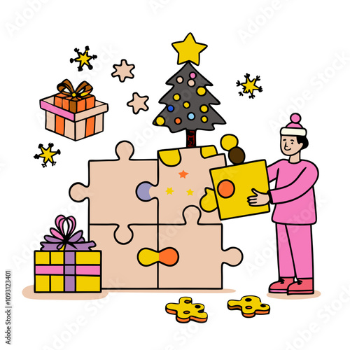 Christmas Puzzle: Completing the Festive Jigsaw 