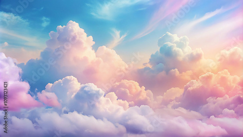 Soft Pastel Cloud Background