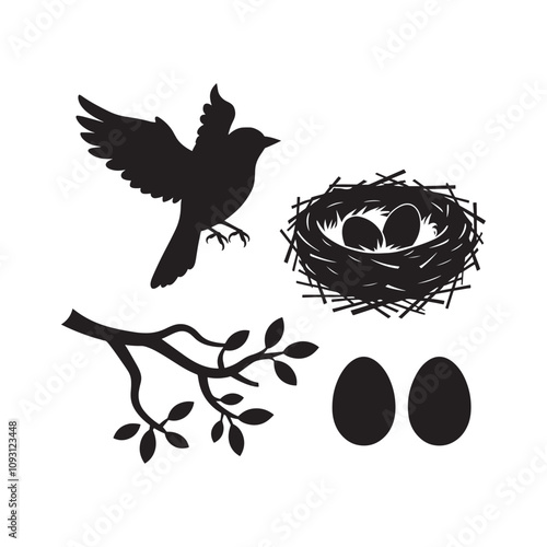 silhouette of a bird