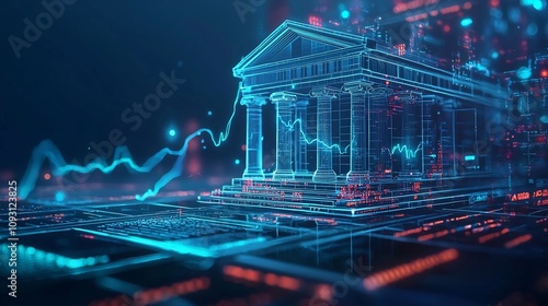 Futuristic AI Powered Bank Managing Autonomous Loan Approvals with Real Time Financial Data