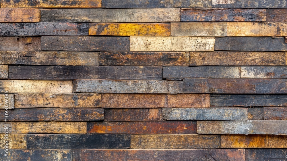 Rustic Wooden Planks Background in Varied Textures and Colors for Interior Design or Home Decoration Projects, Featuring Natural Aged and Distressed Elements Rustic Wooden Planks Background in Varied Textures and Colors for Interior Design or Home Decoration Projects, Featuring Natural Aged and Distressed Elements