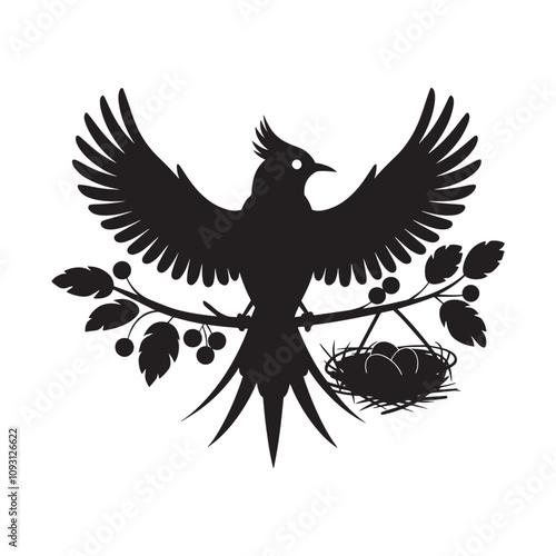 silhouette of a bird