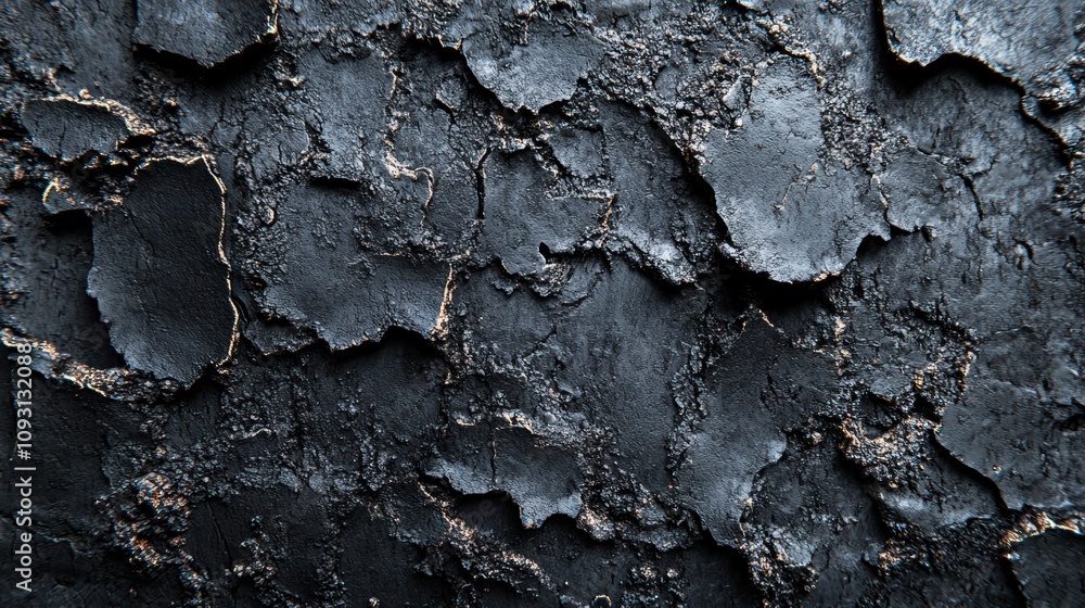 Dark gray grunge texture on black background macro shot Dark gray grunge texture on black background macro shot