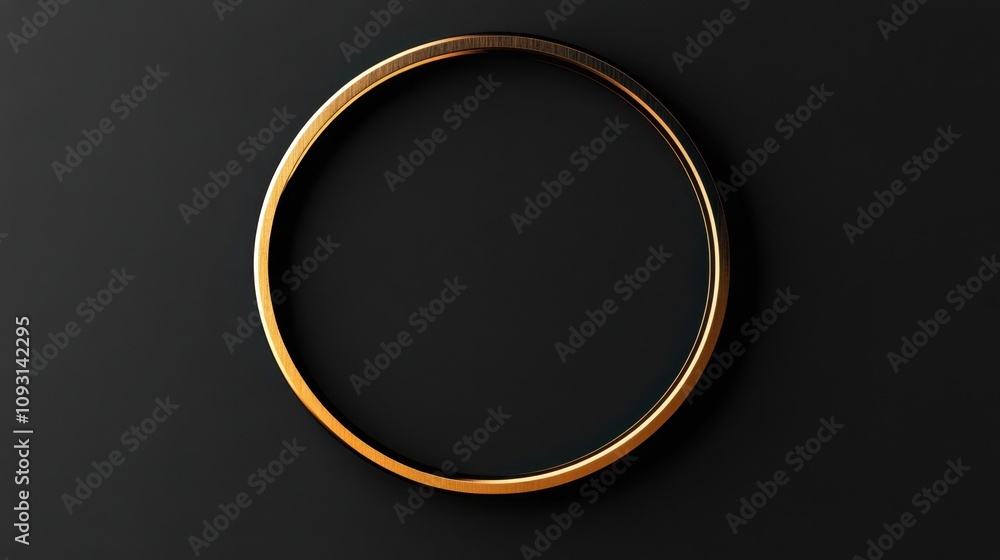 Elegant Gold Circular Frame on Dark Background, Perfect for Creative Presentation and Artistic Design, Showcasing Minimalist Aesthetic and Versatile Visual Appeal Elegant Gold Circular Frame on Dark Background, Perfect for Creative Presentation and Artistic Design, Showcasing Minimalist Aesthetic and Versatile Visual Appeal