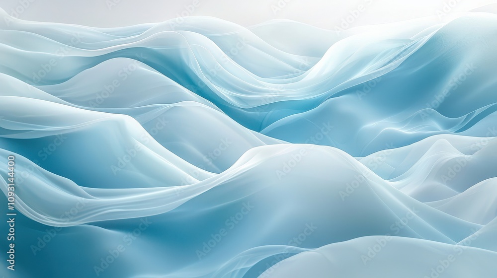 Soft, flowing waves in shades of blue create a serene and tranquil atmosphere, evoking a sense of calm and fluidity. Soft, flowing waves in shades of blue create a serene and tranquil atmosphere, evoking a sense of calm and fluidity.