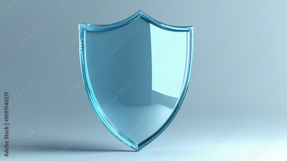 Minimalistic Light Blue Shield with Waves Icon
Minimalistic Light Blue Shield with Waves Icon