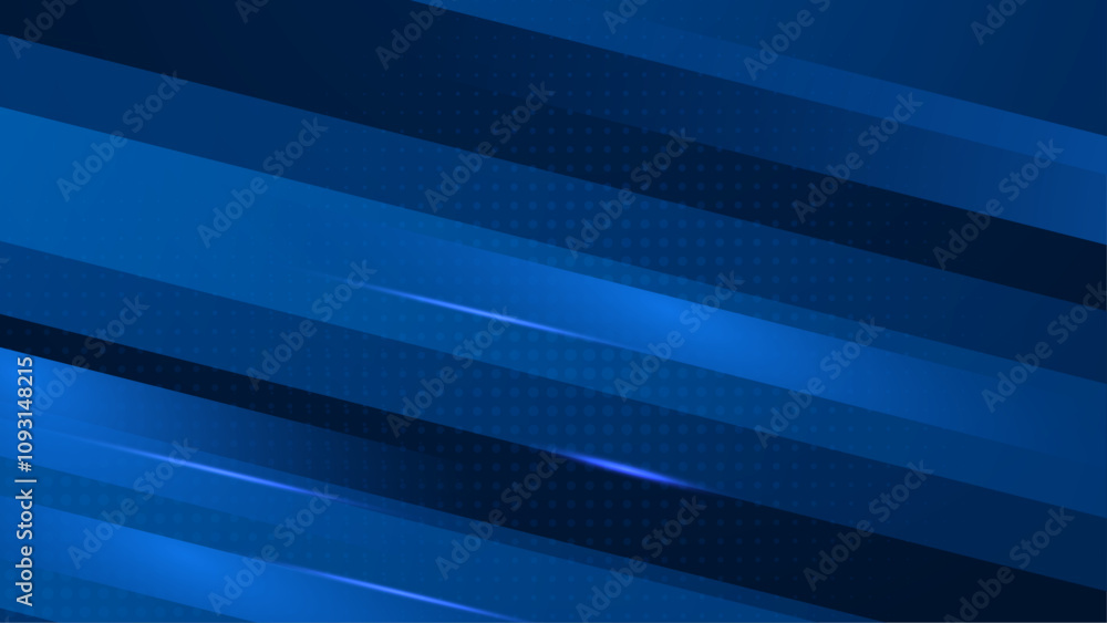 Fototapeta premium Blue Abstract Background With Shapes Elements. For Background, Banner, Pamphlet, Certificate and Presentation