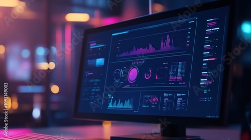 Digital dashboard displaying data for a streamlined micro-manufacturing setup