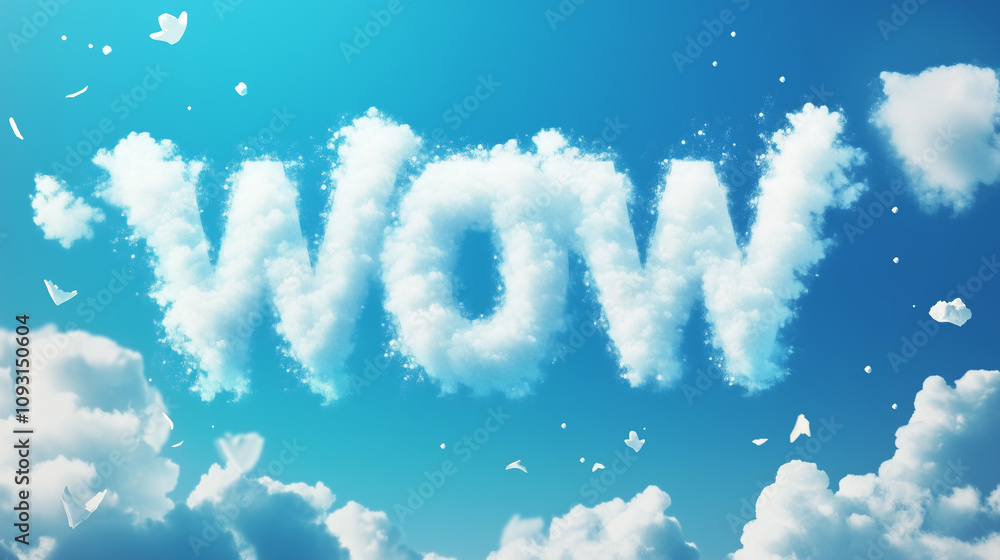 Fototapeta premium Cloud Formation of the Word 