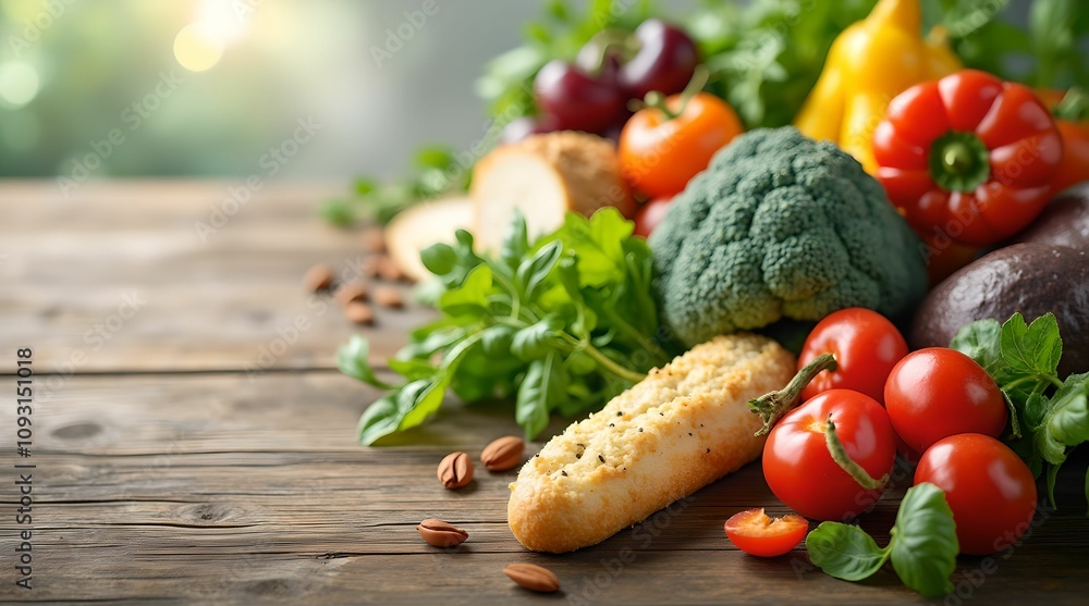 Healthy eating, banner about healthy food. Healthy eating, banner about healthy food.