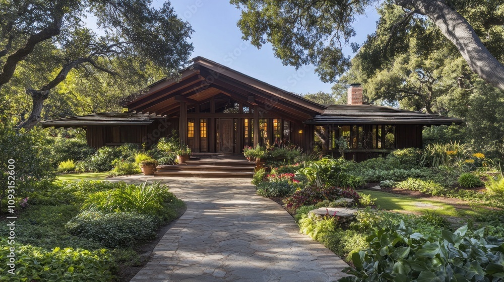 Serene Craftsman Home nestled in Lush Greenery Serene Craftsman Home nestled in Lush Greenery