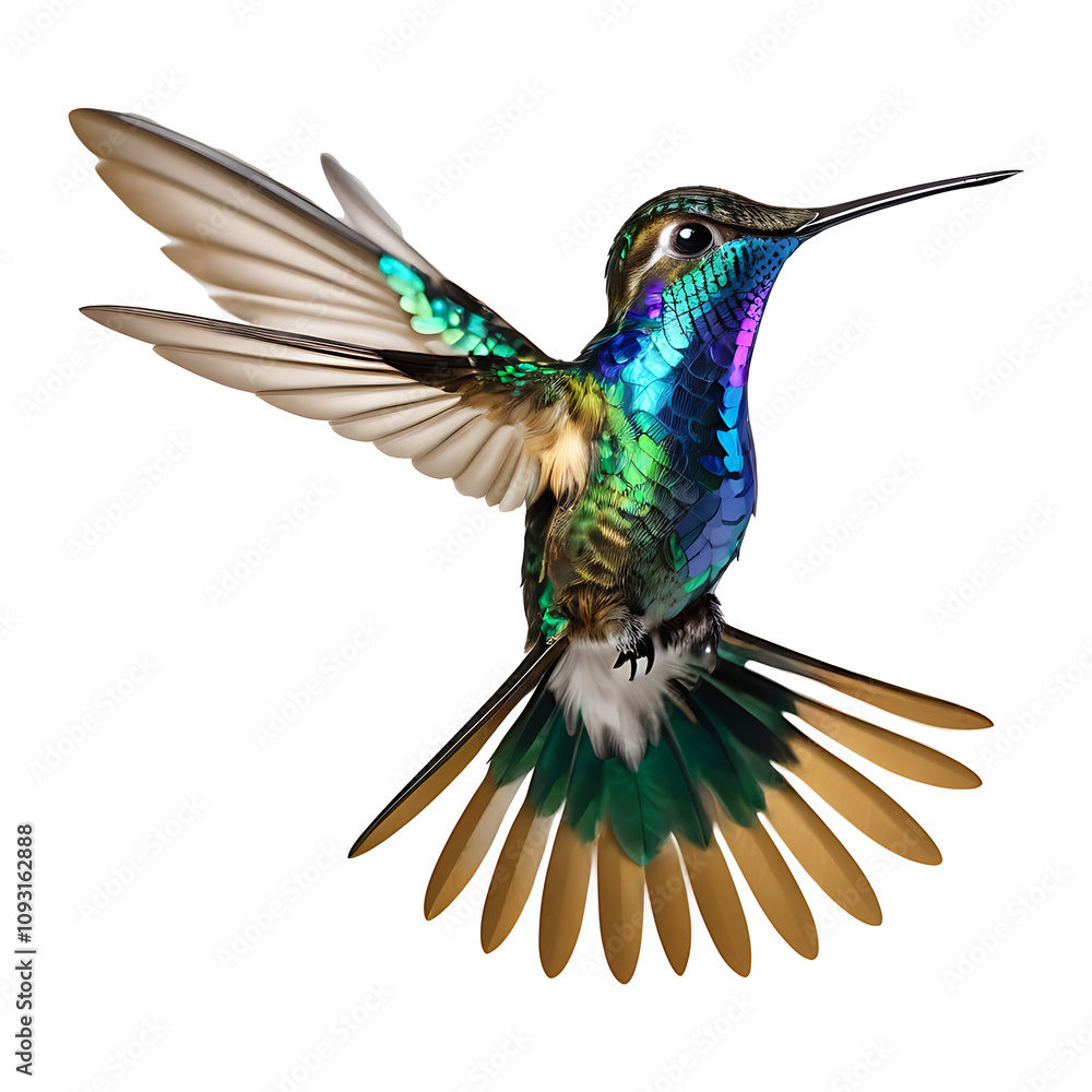 Obraz premium A beautiful colorful bird isolated
