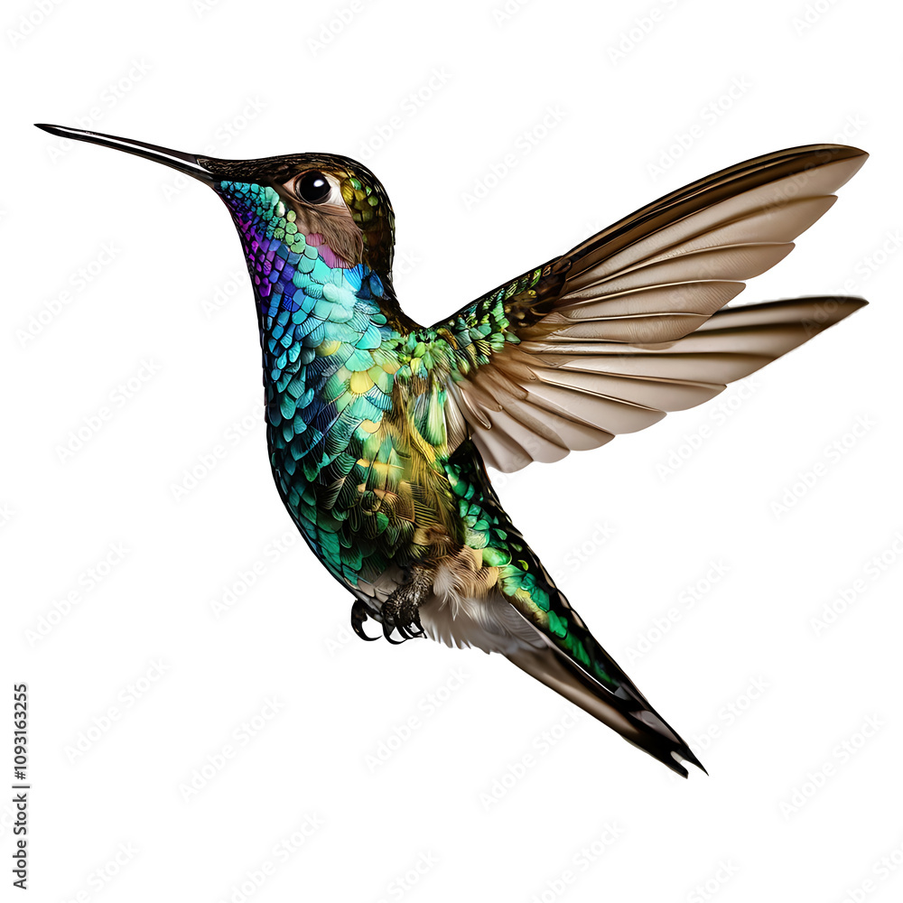 Obraz premium A beautiful colorful bird isolated