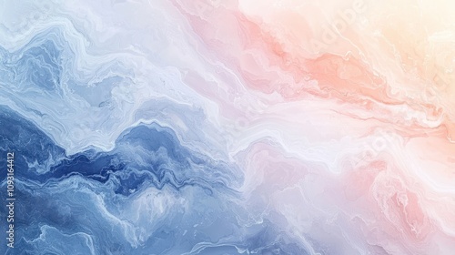 Wallpaper Mural A watercolor-style background in soft shades of blue, lilac, and pastel pink, with fluid brushstroke textures. The calming and artistic design is ideal for natural and creative themes  Torontodigital.ca