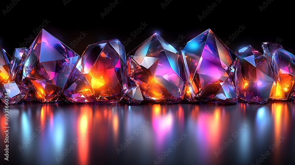 Colorful crystal display Colorful crystal display