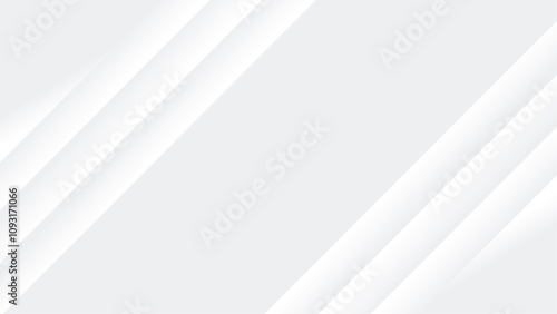 Sleek Abstract Geometry in White and Gray Tones