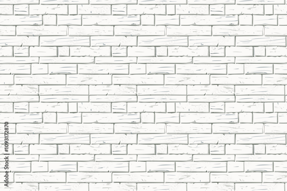Obraz premium White Brick Wall Background