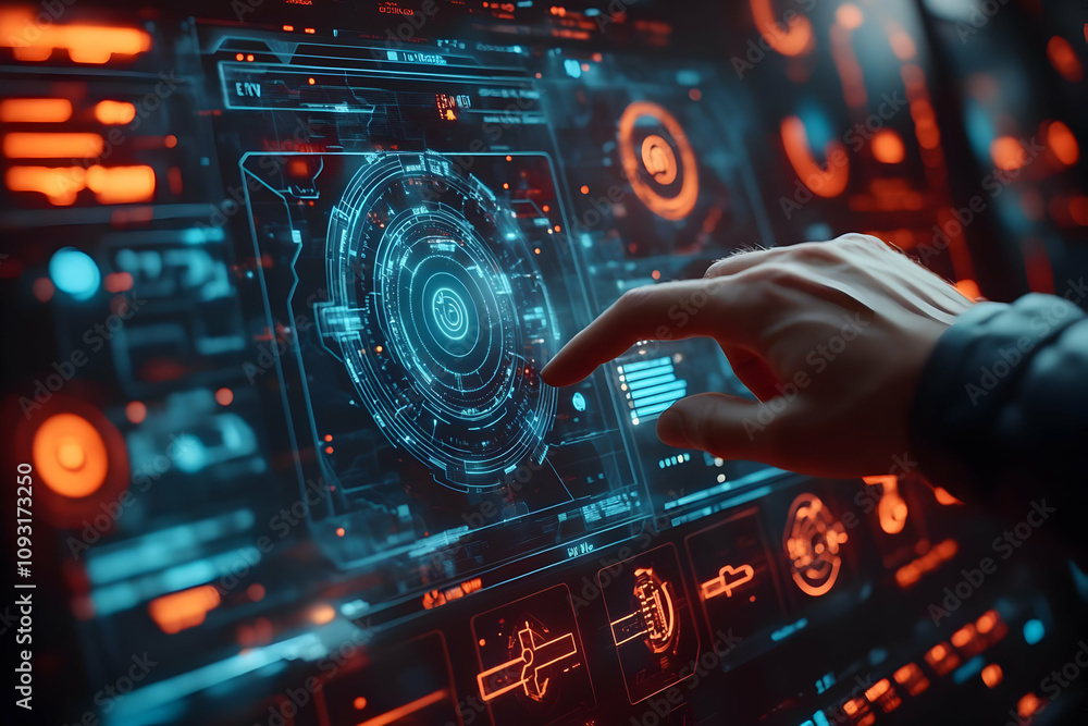 Illustration - Futuristic Interface Technology Display Screen Illustration - Futuristic Interface Technology Display Screen