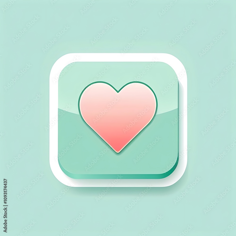 mint green icon for modern UI UX button design mint green icon for modern UI UX button design