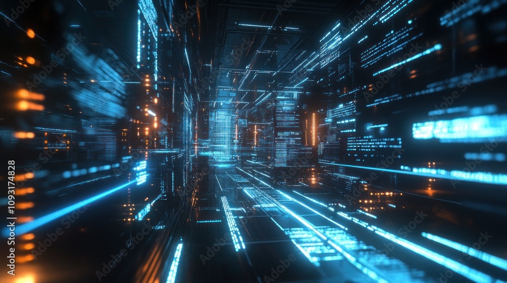 A digital futuristic timeline of 2025, glowing blue lines interconnecting floating glowing dots, cyber grid background, holographic text overlays A digital futuristic timeline of 2025, glowing blue lines interconnecting floating glowing dots, cyber grid background, holographic text overlays