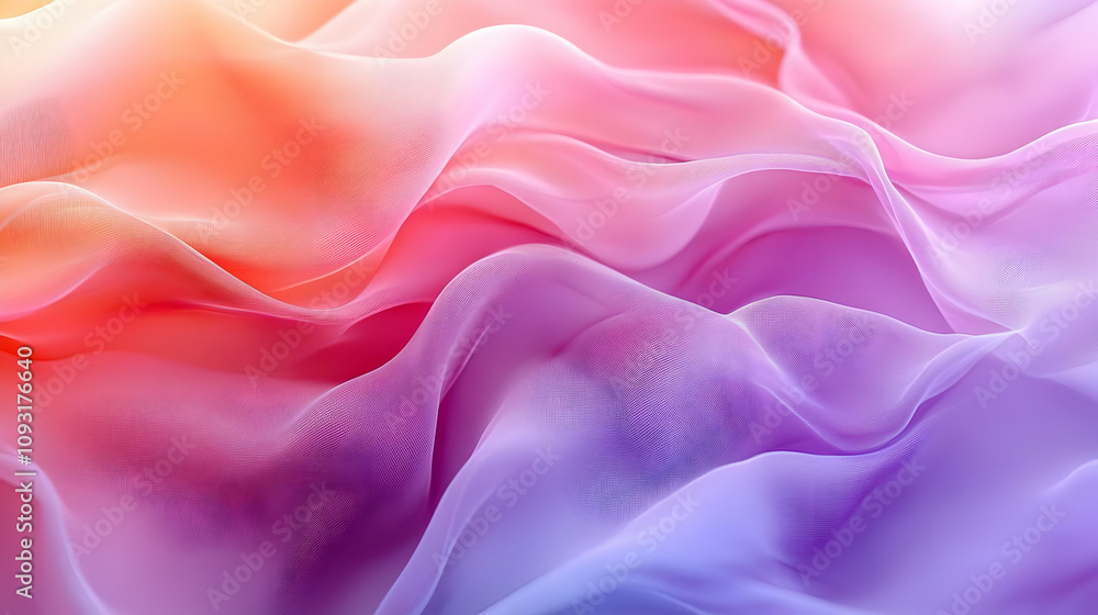 Fototapeta premium Abstract Background - Flowing Pink and Purple Waves