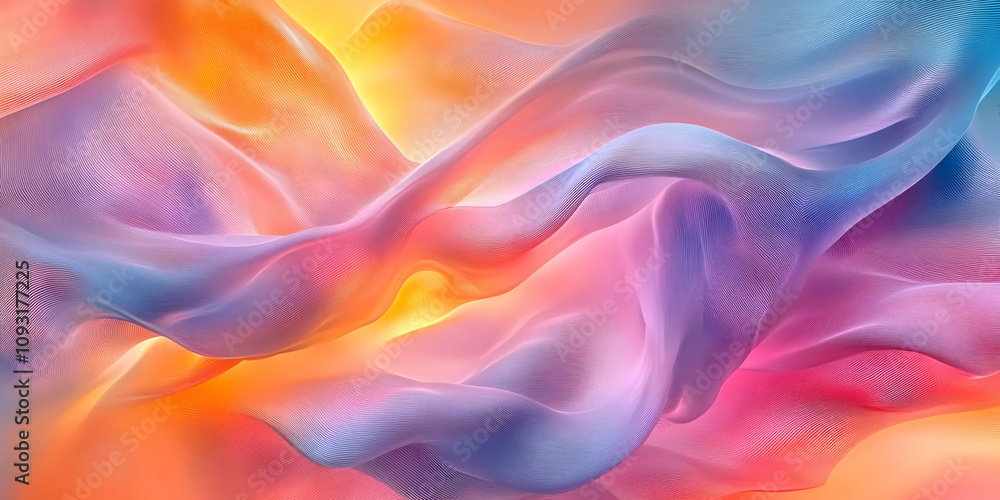 Obraz premium Abstract Background - Flowing Pastel Hues