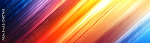 Abstract Background - Vibrant Diagonal Stripes of Color