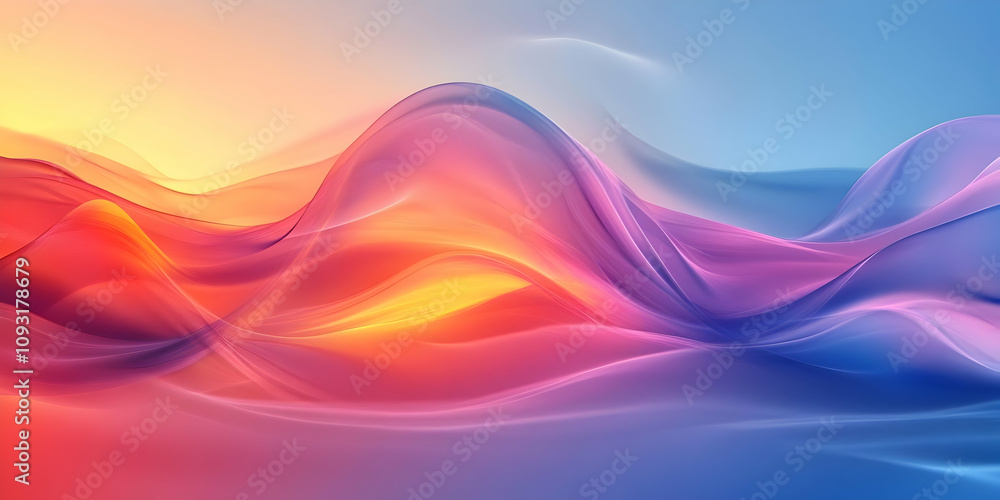 Abstract Background - Flowing Wave Colors Abstract Background - Flowing Wave Colors