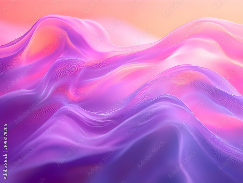 Abstract Background - Flowing Pink and Purple Waves Abstract Background - Flowing Pink and Purple Waves