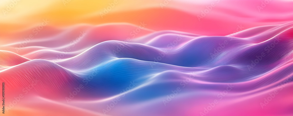 Abstract Background - Flowing Colorful Waves Abstract Background - Flowing Colorful Waves