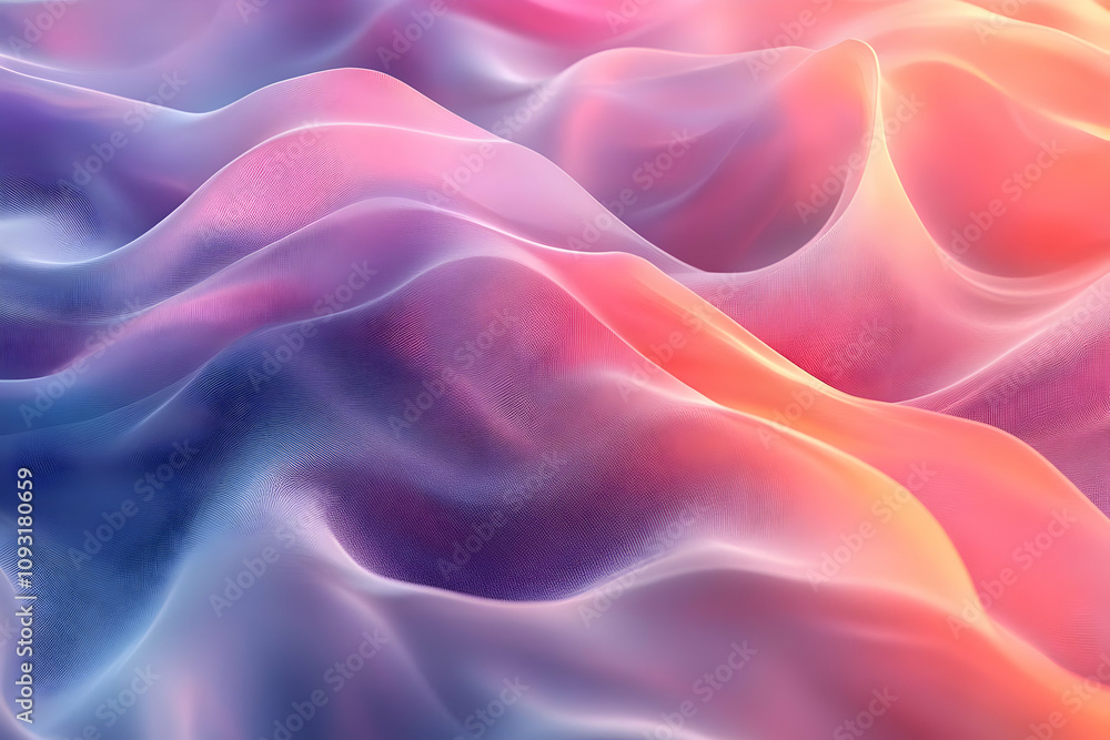 Abstract Background - Flowing Pink and Purple Waves Abstract Background - Flowing Pink and Purple Waves