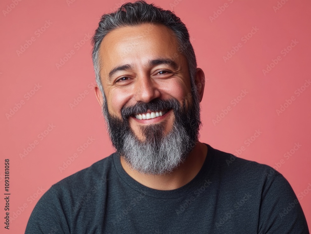 Obraz premium Man with Beard Smiling
