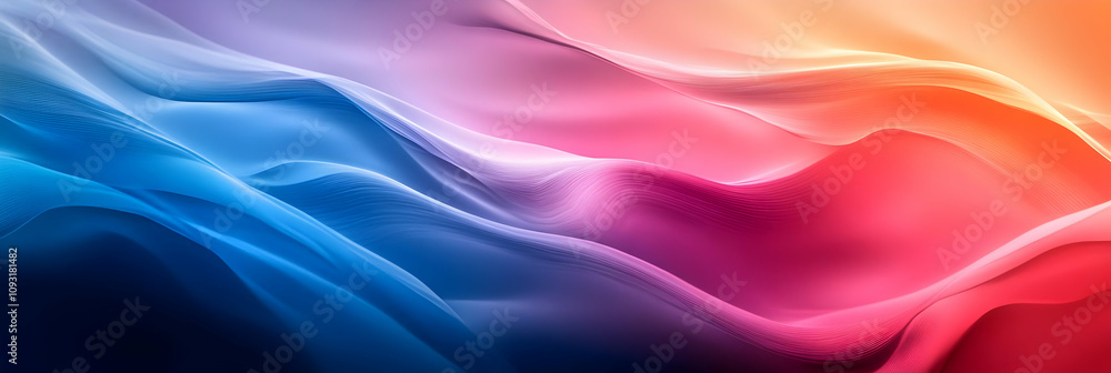 Abstract Background - Colorful Flowing Waves Abstract Background - Colorful Flowing Waves