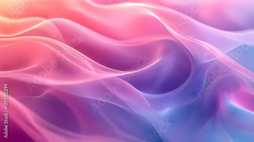 Abstract Background - Pink and Purple Flowing Waves