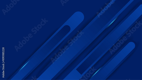 Gradient blue abstract geometric background