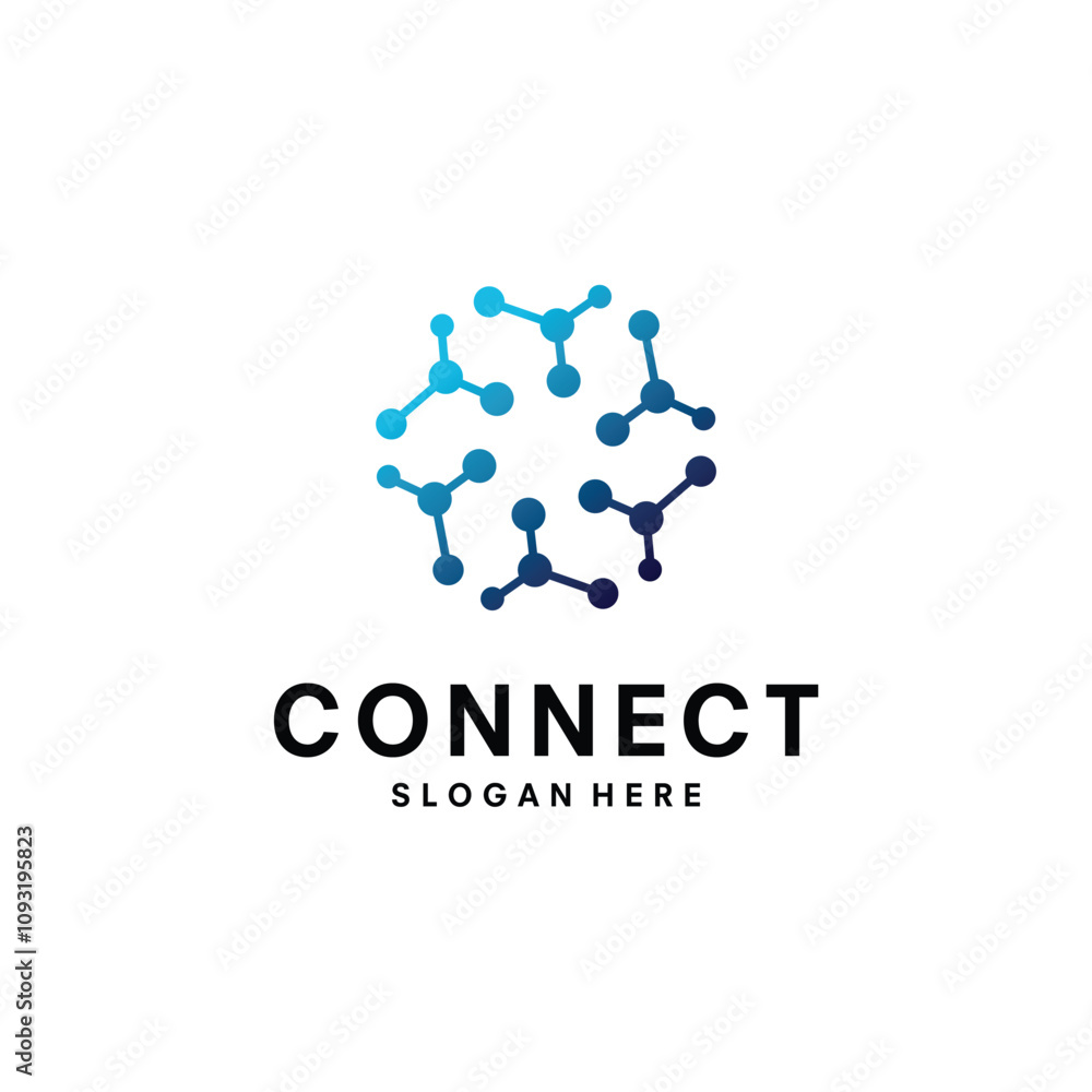 Connections or connect icons on white, vector Connections or connect icons on white, vector