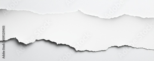 Wallpaper Mural Highdetail torn white paper texture scattered edges subtle shadowing versatile for use in artistic or editorial design themes Torontodigital.ca