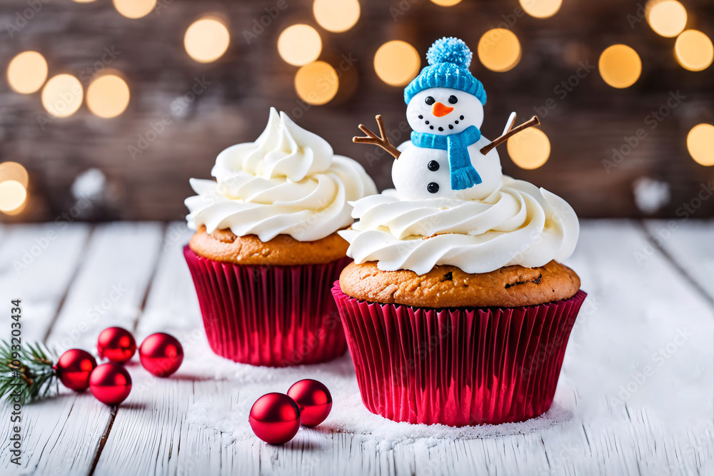Snowman cupcakes Snowman cupcakes