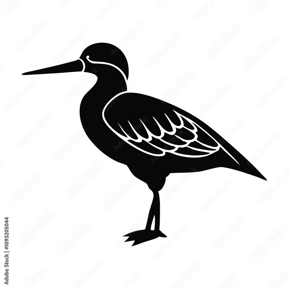 Fototapeta premium Birds silhouette vector icon-vector illustration