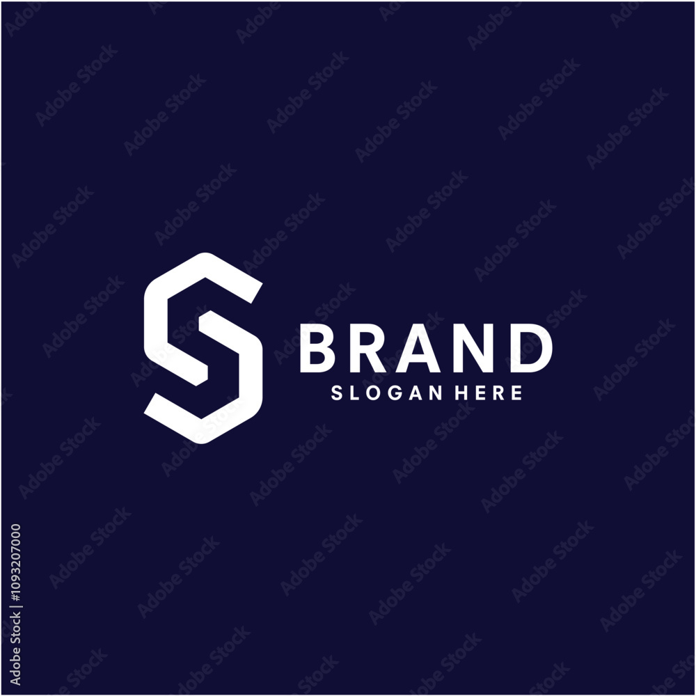 S initial logo abstract design template illustration vector S initial logo abstract design template illustration vector