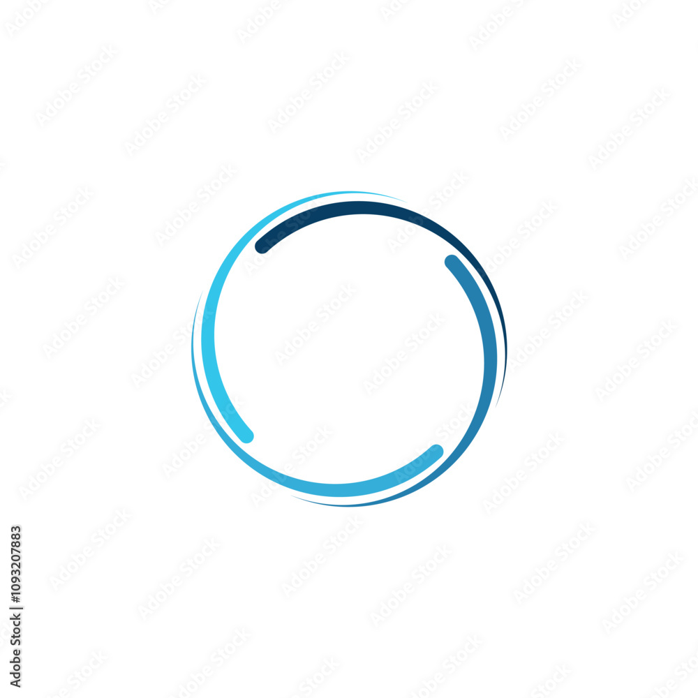 Circle logo abstract design template illustration vector Circle logo abstract design template illustration vector