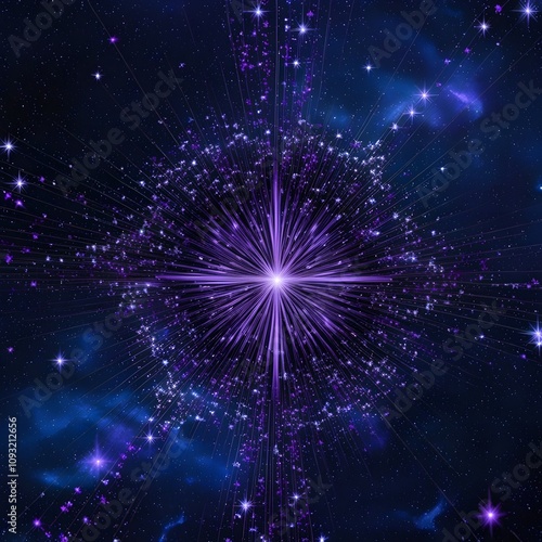 Wallpaper Mural star pattern, starry skystar pattern, starry sky Generative AI Torontodigital.ca