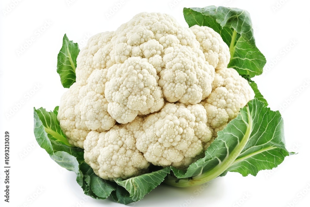 Cauliflower for making food isolated on white background. Fresh raw cauliflower head with leaves. Cauliflower for making food isolated on white background. Fresh raw cauliflower head with leaves.