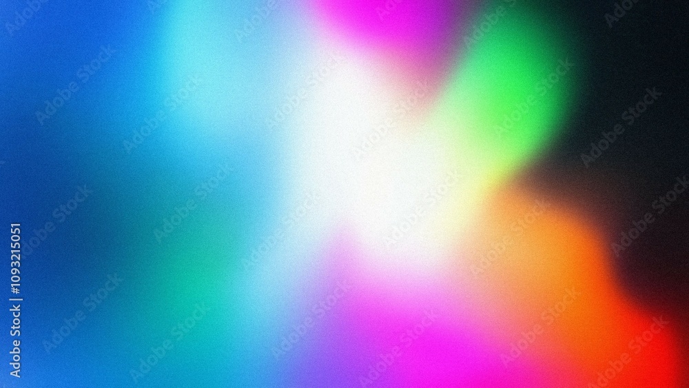 Obraz premium Vibrant color blend. Rainbow hues blend seamlessly, evoking feelings of joy and energy. A vibrant, abstract masterpiece.