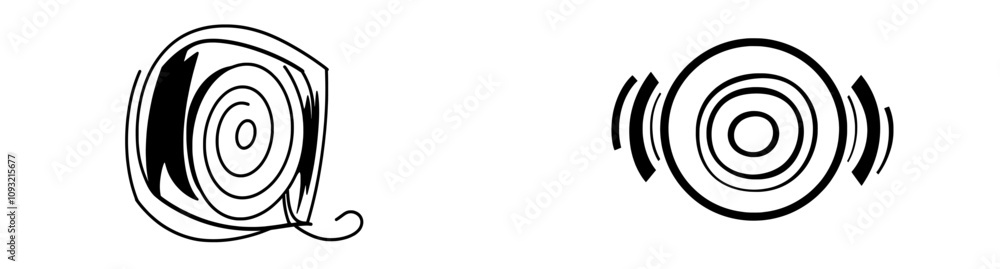 A set of speaker icons featuring modern volume symbols, sound icons, audio control icons, and speaker signs. A set of speaker icons featuring modern volume symbols, sound icons, audio control icons, and speaker signs.