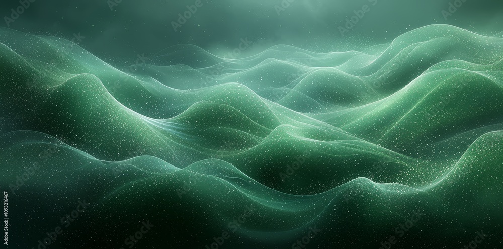 With curved lines and planes in a gradient green color, this design inspires a dynamic and fresh vibe With curved lines and planes in a gradient green color, this design inspires a dynamic and fresh vibe