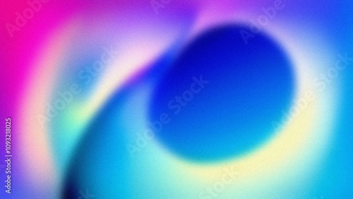 Vibrant color swirl abstract. Fluid gradient design evoking serenity and cosmic energy. Perfect for modern backgrounds.