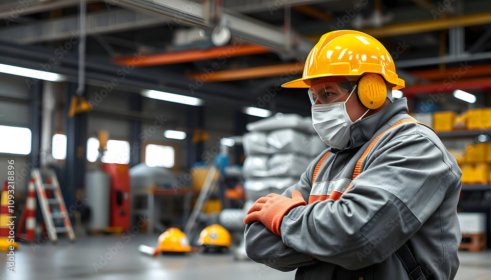 Workplace safety and protective equipment isolated with white highlights, png Workplace safety and protective equipment isolated with white highlights, png