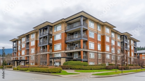 Modern Apartment Building with Scenic Surroundings