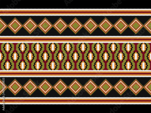 Endless seamless geometric pattern, beautiful ethnic vintage design, flat vector design.